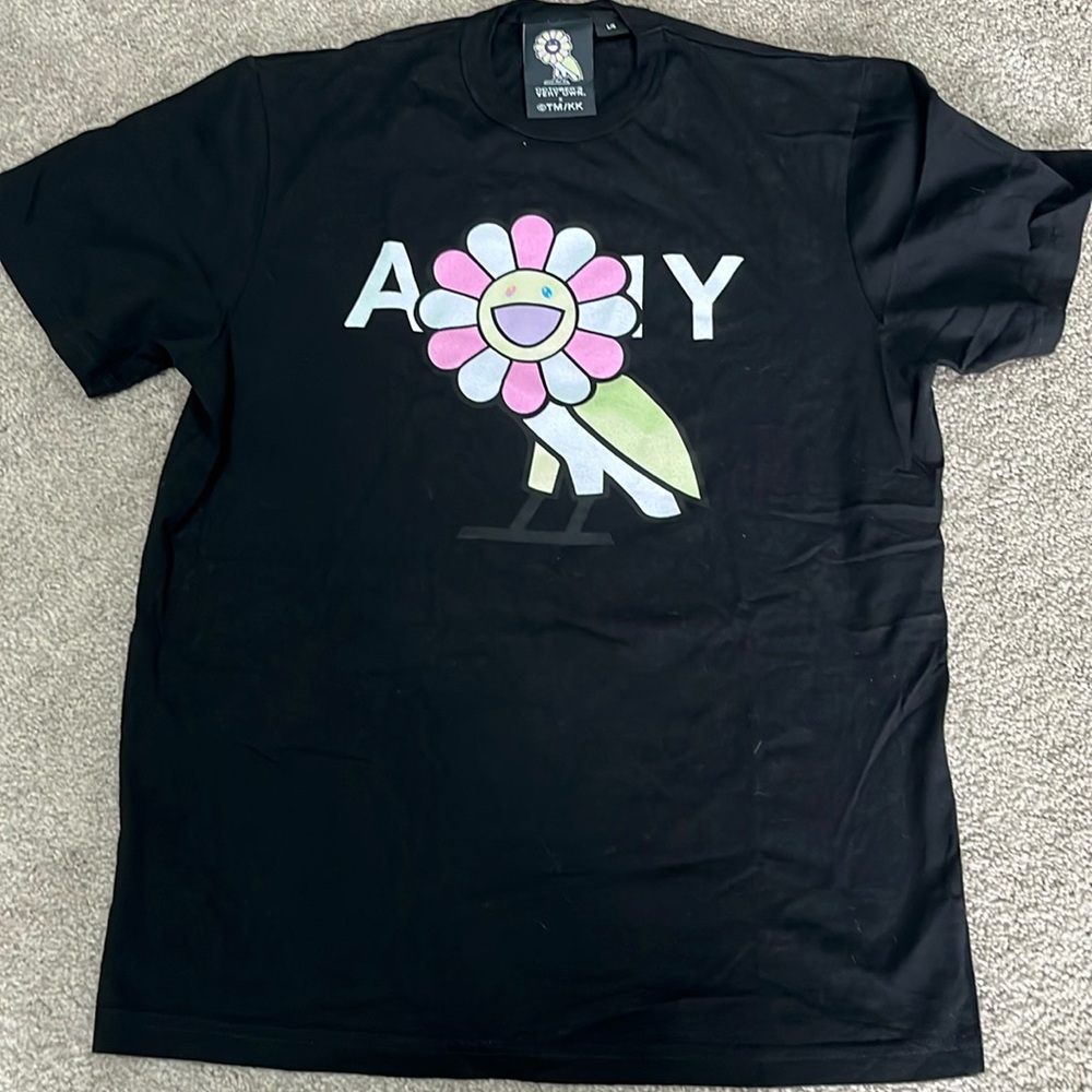 Men’s Ovo Takashi Murakami Flower Owl Shirt - large